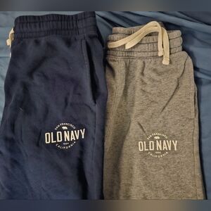 Old Navy Navy and Gray Kids Sweatpants Duo